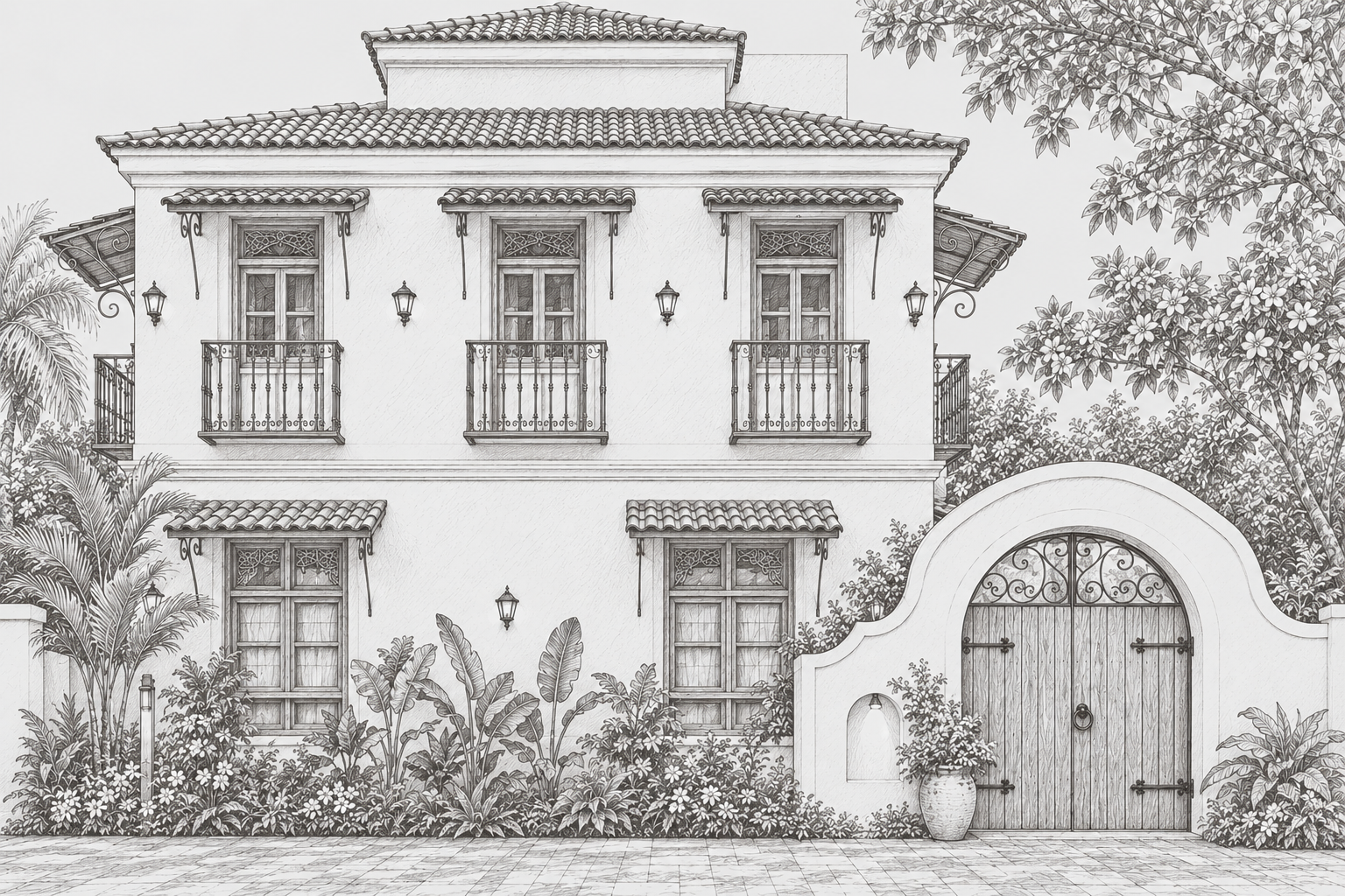 Line drawing of Ark Amayah