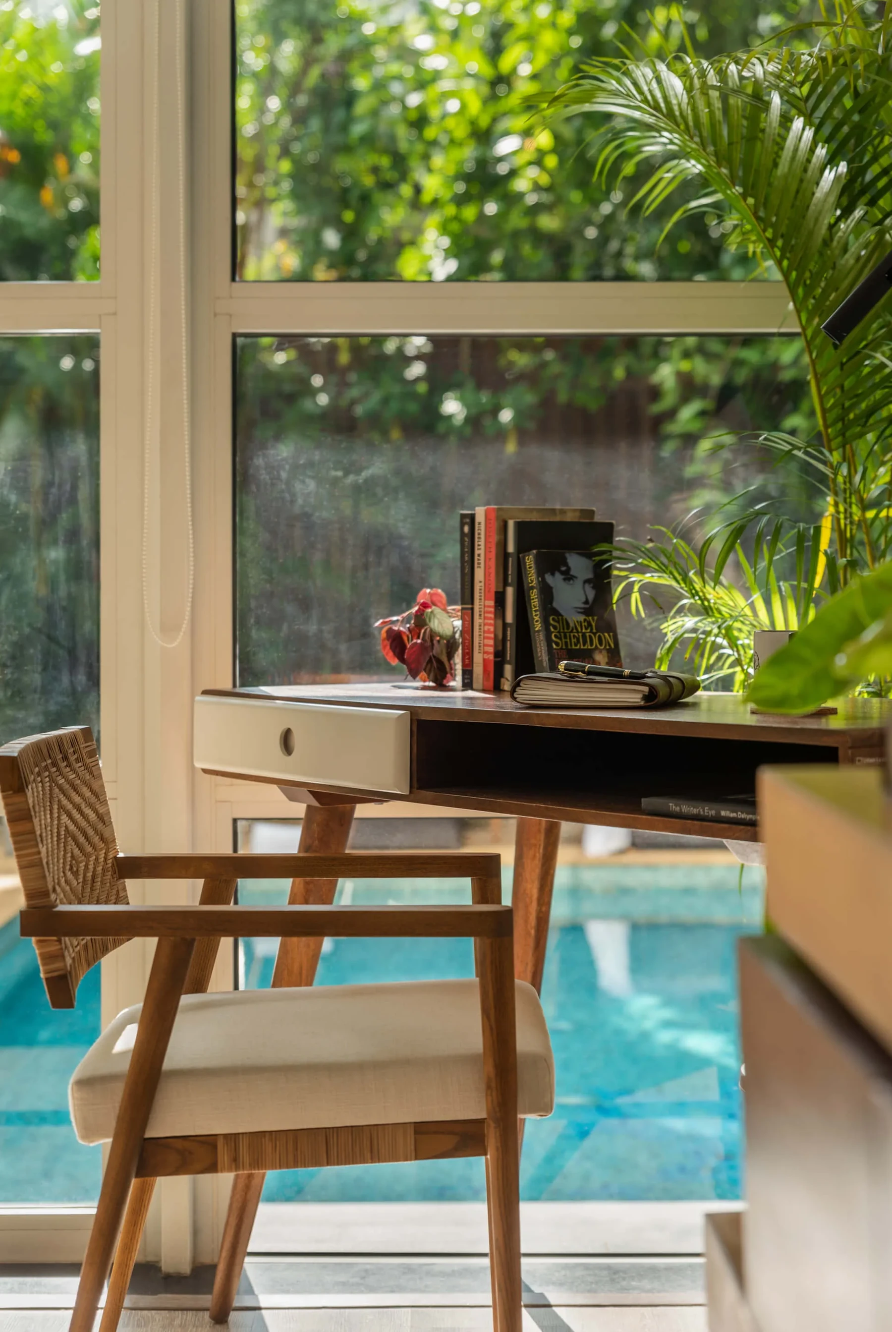 Elysia — Study corner by the pool