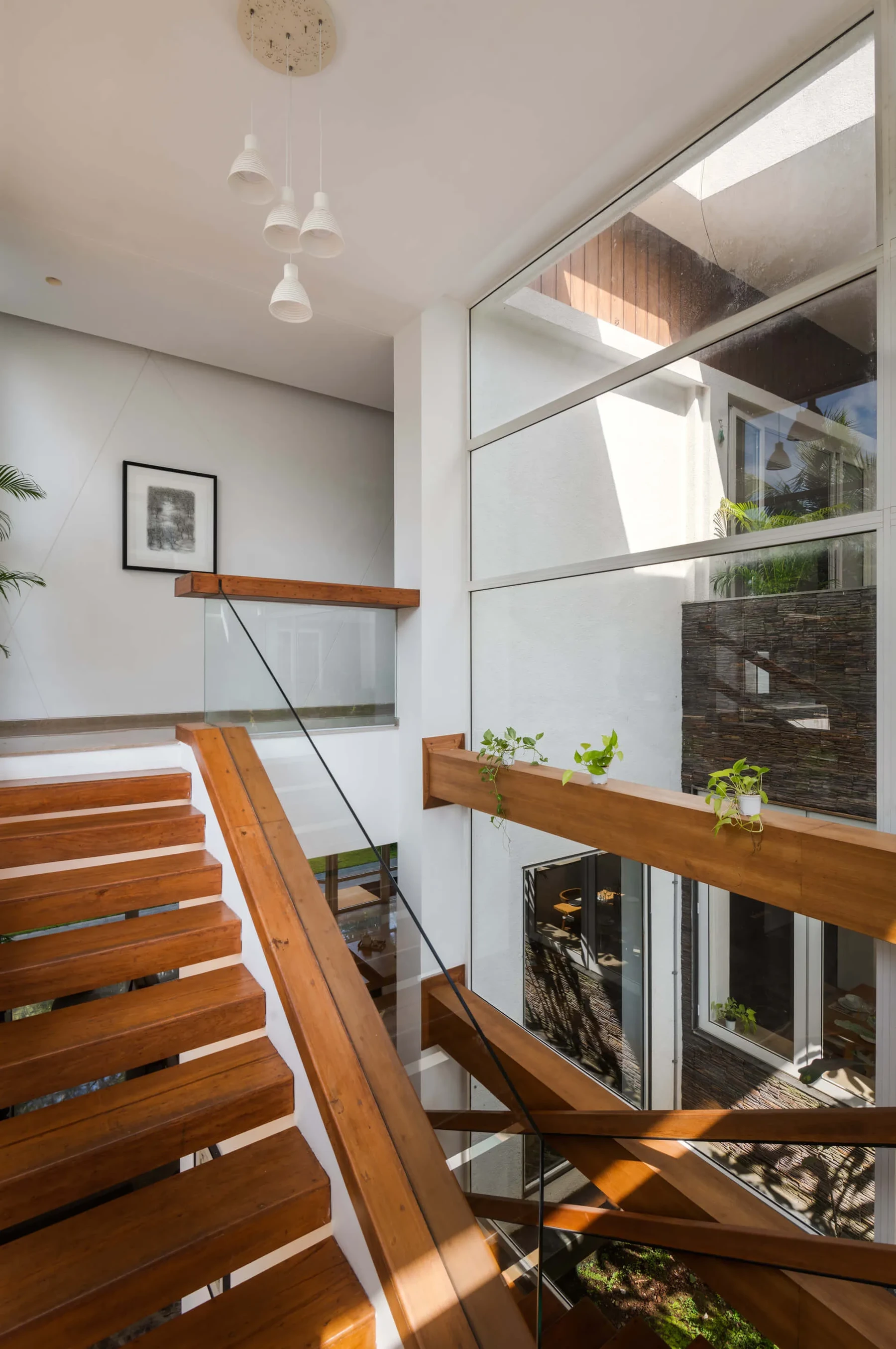 Elysia — Staircase and glazing